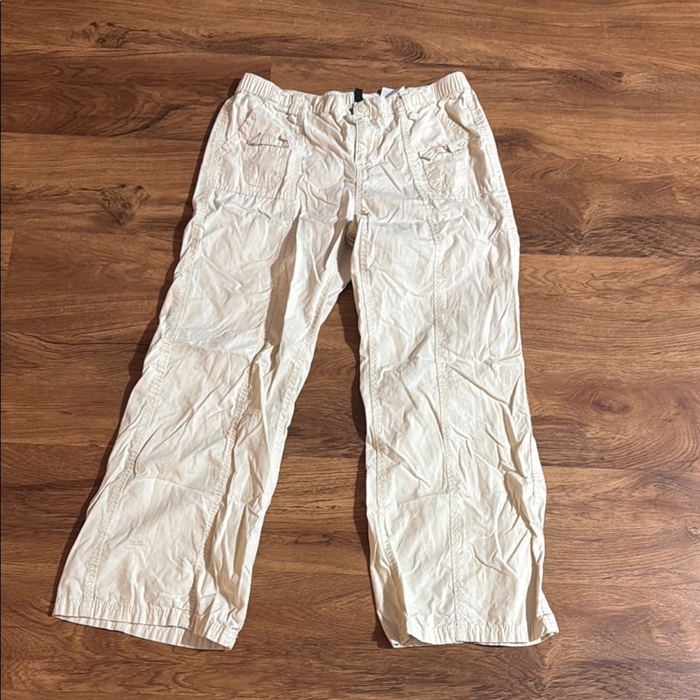 H&M Cream Flare & Wide Leg Jeans